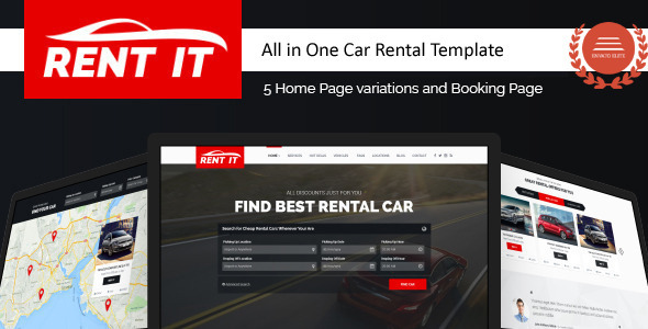 Rent it - Car Rental template